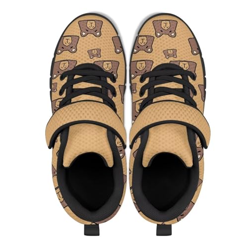 Cartoon Kids Sneakers Boys Girls Unisex Lightweight Running Shoes Breathable Athletic Hook-and-Loop Strap Tennis Shoes for Little Kid SizeUS11-153