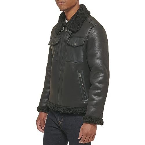 Image of Tommy Hilfiger Men's Tommy Hilfiger Men's Faux Shearling 2-pocket Aviator