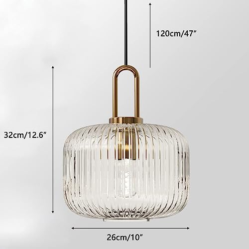Lámpara colgante moderna de cristal transparente para isla de cocina 7