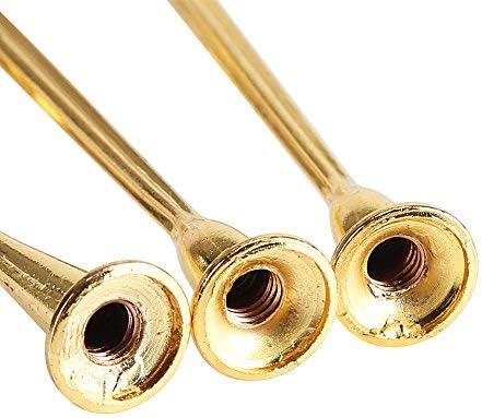 Miniatura 5 de Paquete de 3 bandejas para cupcakes de varios niveles con mango para platos de frutas (3 niveles corona-dorado)