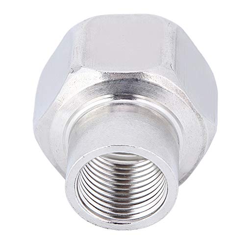 Alomejor Connecteur de Tuyau de Couplage Réducteur en Acier Inoxydable, pour Plomberie, Gaz avec Filetage Femelle NPT 1/2 Po à 1 Po pour le Matériel