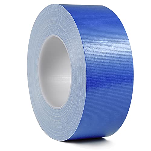 Image of Duct Tape, Industrial Grade Multi-Purpose Blue Duct Tape 2 Inches x 55 Yards Blue Tape, Heavy Duty, Waterproof, Tear by Hand, No Residue, for Home Improvement, Repairs, Projects (Blue)