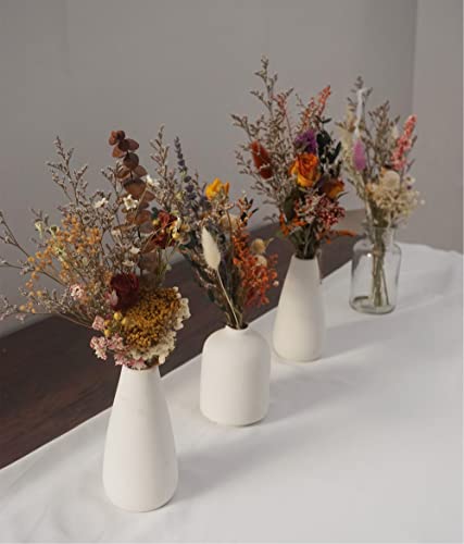 Ramo mini Boho de flores secas con florero miniatura 1