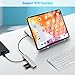RSHTECH USB C Hub 10Gbps, 4 Ports USB 3.1/3.2 Gen 2 Hub with 2 USB-C and 2 USB-A Data Ports, Portable Aluminum USB C Splitter for Laptop, MacBook Pro, and More Type C Devices, Gray (RX05)