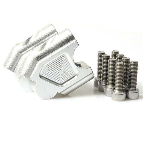 Kit d'augmentation hauteur guidon Benelli TRK502 502X argent - 2