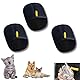 Doppelseitiger Fellmagnet Handschuhe, Antistatischer Haarentfernung Handschuh für Tiere,Wiederverwendbarer Haarentfernung Handschuh,Waschbar Katzenhaarentfernung Fellpflegehandschuh Massagefunktion*3