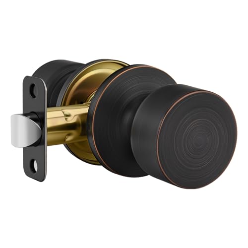 Goldenwarm Oil Rubbed Bronze Passage Door Knobs, Closet Door Knobs 1 Pack