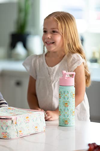 Simple Modern Kids Water Bottle With Straw Lid | Insulated Stainless Steel Reusable Tumbler For Toddlers, Girls | Summit Collection | 18Oz, Pink Ballerina #TOP4