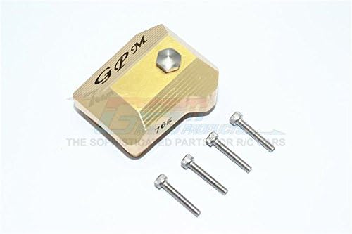 GPM For Traxxas TRX-4 Trail Defender Crawler/TRX-6 Merc-Benz G63 Upgrade Parts Brass Front/Rear Gearbox Cover - 1Pc Set