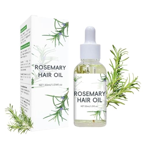 Aceite Capilar de Romero: Hidrata y repara profundamente el cabello seco, encrespado y dañado, reduce la rotura y las puntas abiertas. Sérum de brillo no graso. Para todo tipo de cabello