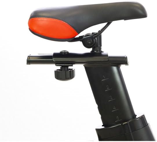 Close-up of the BH Vienna Indoor Cycling Bike seat and its horizontal adjustment mechanism