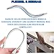 KEWAYO 1/4 Zoll Magnetische Verlängerung， Flexible Welle Schraubendreher Bit Halter Verbindungsglied Für Schraubendreher(300MM)