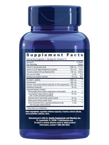 Life Extension Anti-Alcohol Complex, 60 Capsules - image 2