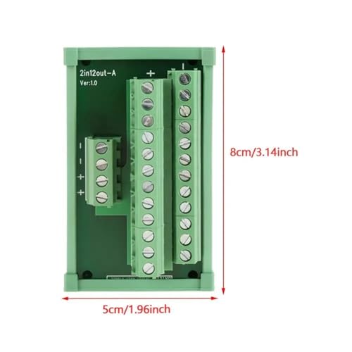 Module d'interface pour PLC à fixation rail DIN et bornier à vis 12 positions - 3
