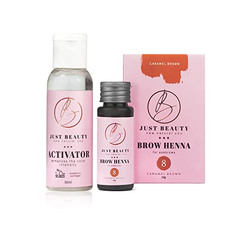 Just Beauty Henna Caramel Brown No. 8 + activador Cover