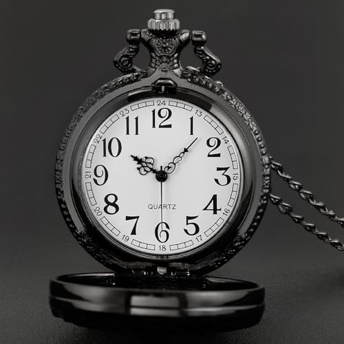 Image of Tiong Pocket Watch Hollow Tree of Life Design Roman Numerals Engraved Bible Verse Quartz Pocket Watch with Chain Custom Pocket Watch Birthday Gifts