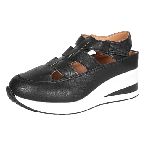HOOUDO Sandalias Comodas Mujer Anchos Zapatillas Barefoot Transpirables Senderismo Antideslizantes Zapatillas Casa Barefoot Ajustable Zapatos Minimalistas Sandalias Ortopedicas Mujer