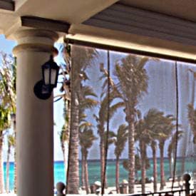 Awntech Catalina Heavy Duty Solar Shade with Tracks, 14 by 10-Feet, Gray