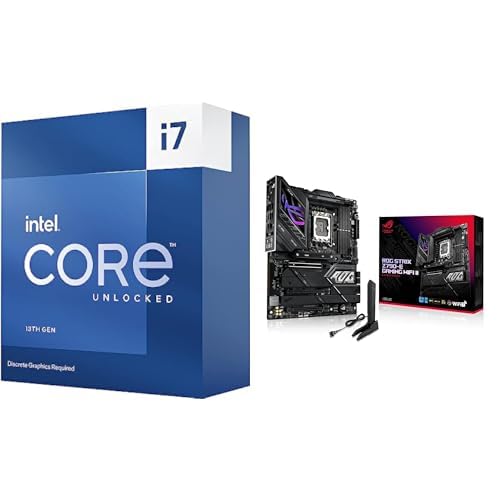 Intel Core i7-13700KF Gaming Desktop Processor + ASUS ROG Strix Z790-E Gaming WiFi II Motherboard