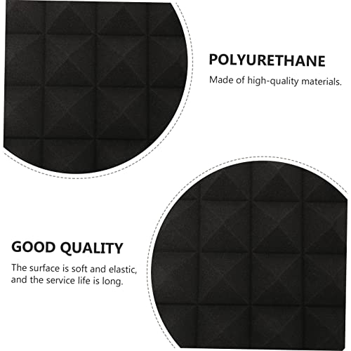 Paneles acústicos aislantes en forma de pirámide Toddmomy 12Pcs para paredes, techos y puertas con alta densidad, absorbente de sonido y retardante de fuego miniatura 4