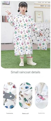 FoRes Poncho de chuva infantil leve e de secagem rápida da Mackintosh para estudantes primários quat
