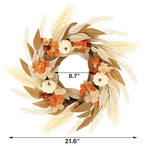 Winemana Fall Wreath Decor Wreaths For Front Door Thanksgiving Indoor Decorations thumb #2
