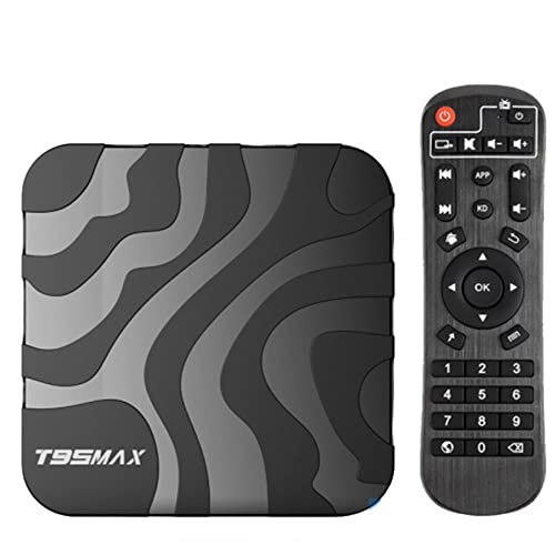 T95 Max Android Smart TV Box H618 CPU - 4GB 64GB con 2.4G 5.8G WiFi, Bluetooth 5.0, LAN, 3D 6K Google Mini PC, 1GB+8GB
