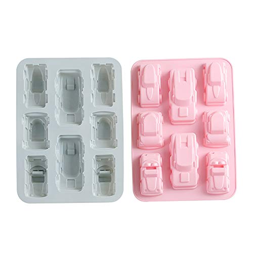 Moule en silicone voiture 3D au démoulage facile pour muffins et glaçons parfaits
