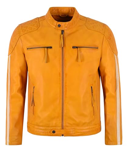 Veste de moto en cuir pour homme idéale pour vos road trips et sorties urbaines au style motard