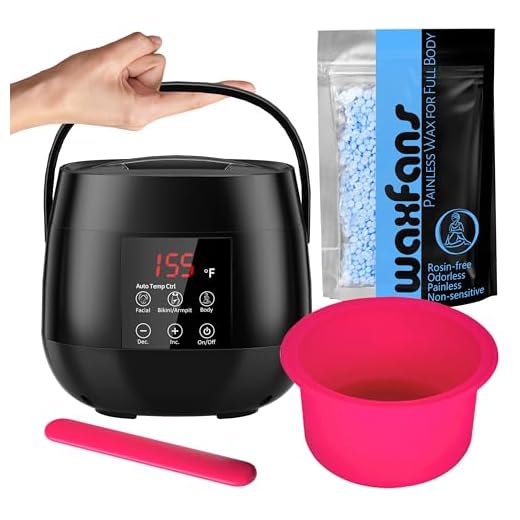 Digital Wax Warmer for Hair Removal, Gentle Wax Pot for Bikini Waxing & Facial Waxing, Smart Wax Machine with AUTO Temperature Control