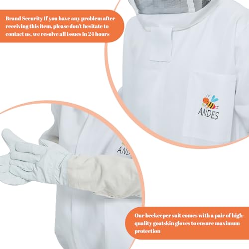 Andes BEE SUITS FOR MEN STING PROOF Bee Keeper Jacket- Bee Suits For Sting Proof thumb #5