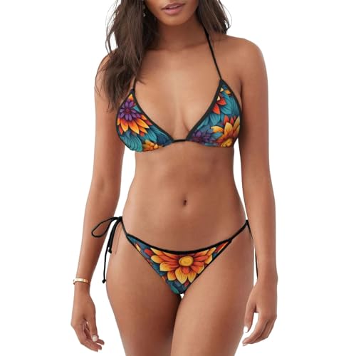 Bikini de bain femme anti frottement confort absolu HYTTER mandala M