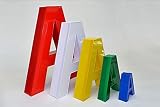  Leuchtbuchstaben, 3D-Buchstaben, Leuchtwerbung, Außenwerbung, Frontleuchter, 1 Buchstabe 300 mm Höhe, Profil 5 - Buchstaben