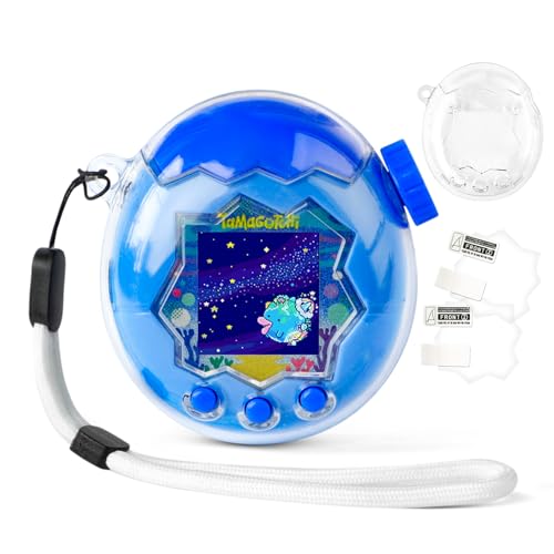 Coque Tamagotchi Paradise transparente protection écran PC antichoc lanière nylon