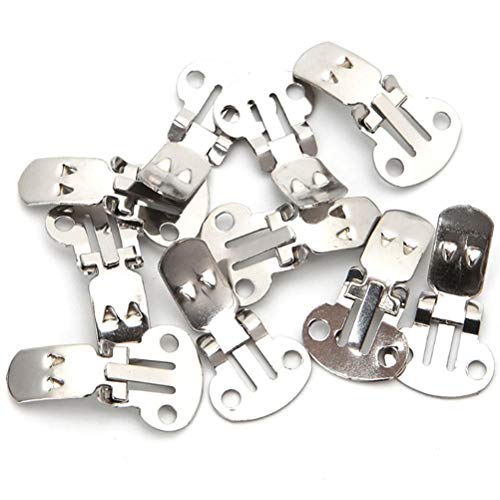 7thLake 20 Stücke Silber Farbe Blank Edelstahl Blume Schuhe Clips Ornament DIY Handwerk Schnallen Für Schuhe Zubehör Cover