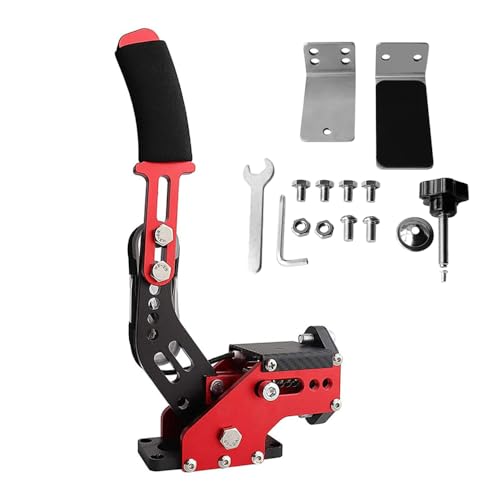 Laroal Frein à Main USB 64 Bits avec Pince pour Jeux de Course SIM G27 G25 G29 T500 T300 (Rouge)