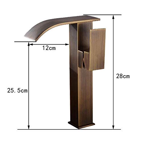 Robinet de cascade rétro en laiton pour vasque de salle de bain ancienne - 4
