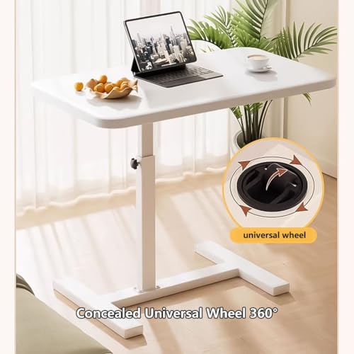 Table de chevet médicale réglable à roulettes cachées pour ordinateur - 4
