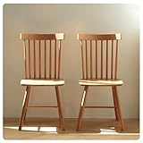 ダイニングチェア 2脚セット 木製ウィンザーチェア 人間工学 コームバック 要組立 椅子 餐椅 天然木 北欧 おしゃれ 48*48*86cm