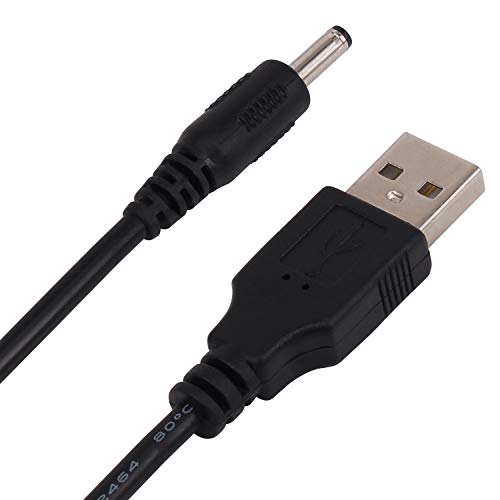 Image of [2 Pack 3FT USB to DC 3.5mm x 1.35mm Barrel Jack Adapter Connector 5V DC Power Charger Cable Charging Cord (USB to DC 3.5 x 1.35mm)