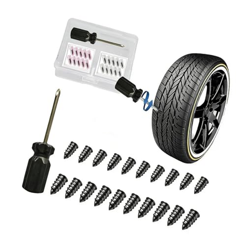 Fazvncv Emergencies - Tapón de reparación de neumáticos al vacío con mejoras de goma fuerte para una fijación rápida de pinchazos, portátil, para coche, motocicleta, kit de coche