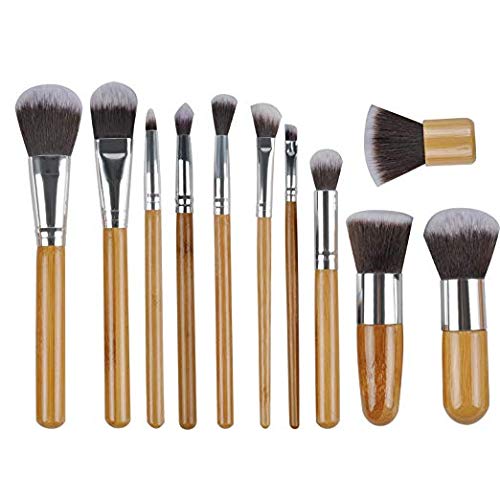 Makeup Brushes 11 PCs Professional Eye Makeup Brush Set Premium Synthetic Foundation Brush Cosmetic Brushes Powder Blush Eye Shadows Make Up Brushes Kit