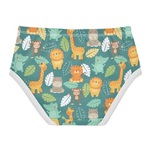 Little Girl Underwear Toddler Panties Kids Undies Giraffe Lion Cartoon Animal Soft Cotton Briefs 2T-8Y2