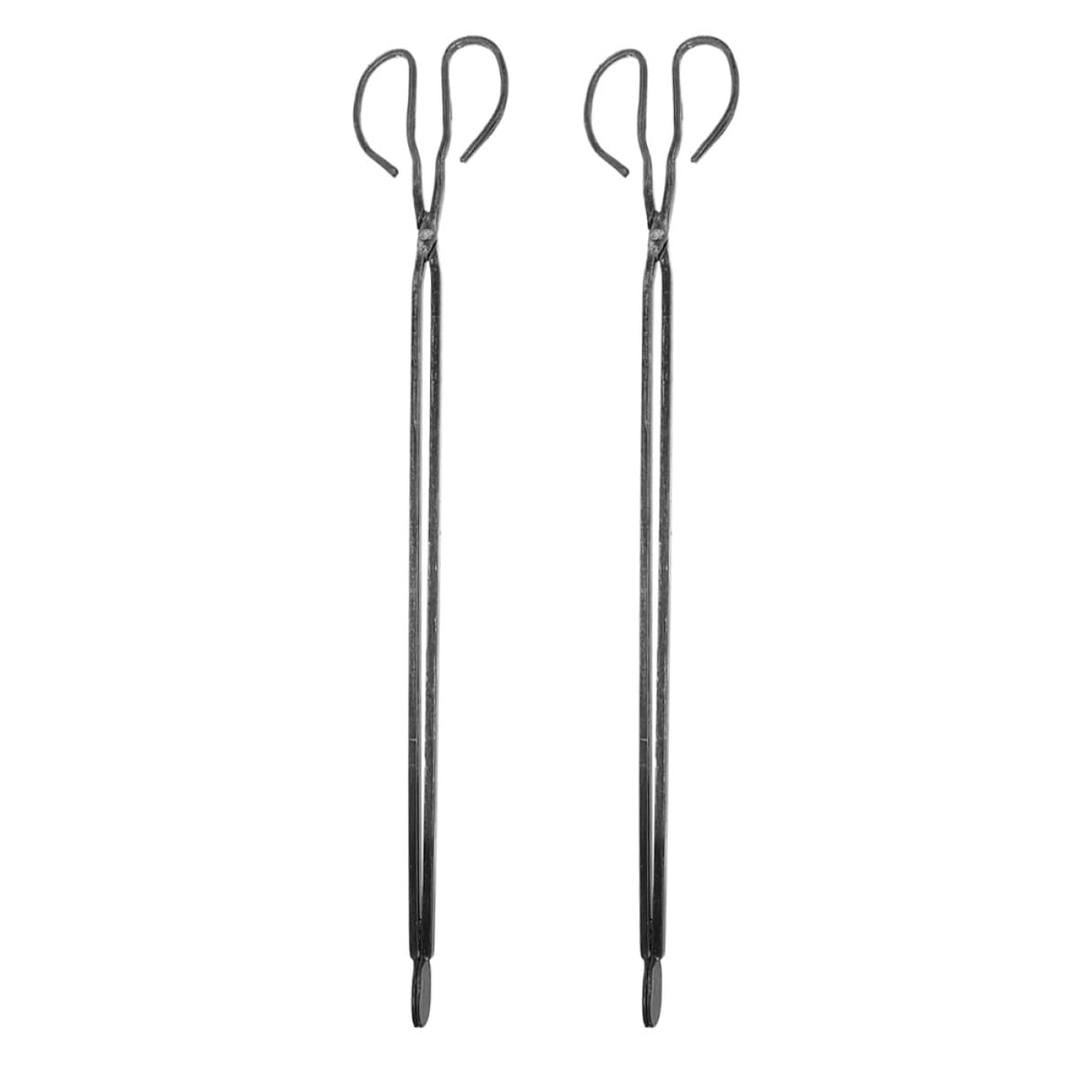 Pinzas resistentes al calor DOITOOL con mango largo protector de hierro para carbón de barbacoa