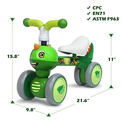 Xiapia Baby Balance Bike For 1 Year Old Boy Girl First Birthday Gift, 10-36 Months Toddler , No Pedal 4 Wheels Ride-On Toys Indoor Outdoor #TOP1