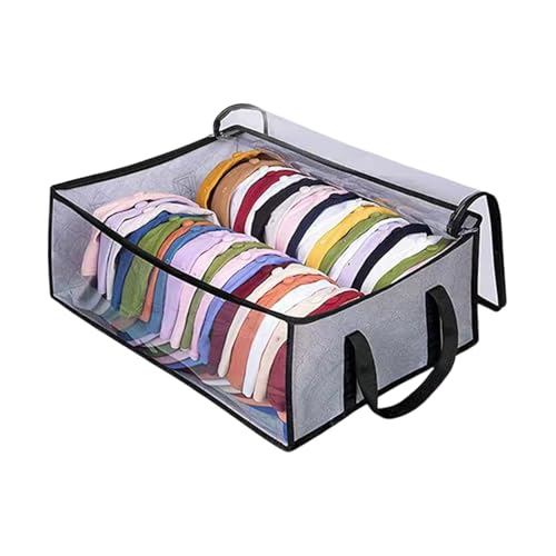 Hat Organizer, Hat Organizer For Baseball Caps, Hat Organizer For Closet, Foldable Hat Organizer With 2 Sturdy Handles, Clear Hat Storage Organizer, Under Bed Storage Bag, Hat Holder For Home Travel