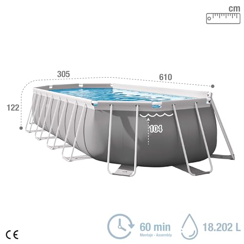 20Ft X 10Ft X 48In Prism Frame Oval Pool Set - 4