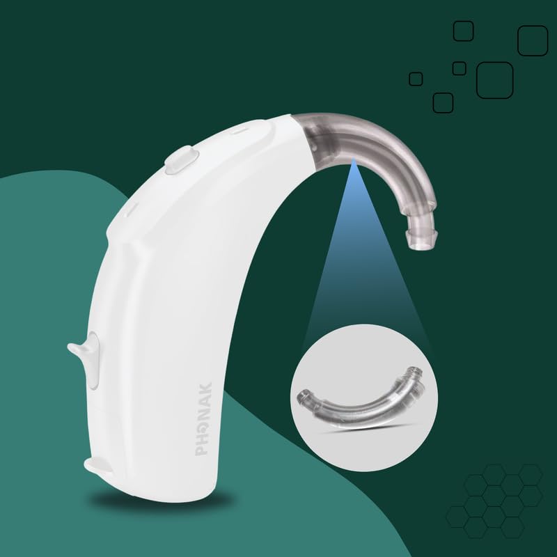 FCS Hearing Devices Ear Hook for Phonak Ambra Micro P BTE - Replacement Accessories | Hearing Devices | Easy Install | Durable ABS | Anti-Howling Ear Hook