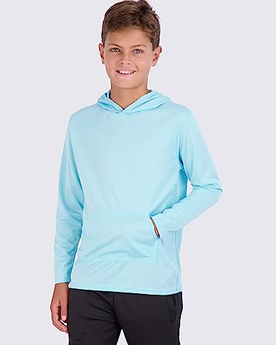 3 Pack: Boys Hoodies Sweatshirts Girls Youth Boy Teen Mesh Dry Fit Long Sleeve Active Athletic Hoodie Sweatshirt Pullover Tops Gym Clothes Workout Wicking Kids Plain Warm Soft Kid -Set 3, Xxl (18/20) #TOP1