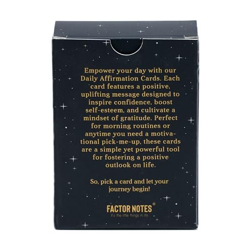 Image of FACTOR NOTES Daily Affirmation Cards : Words of Power